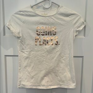 Kate Spade Cream Graphic Tee
